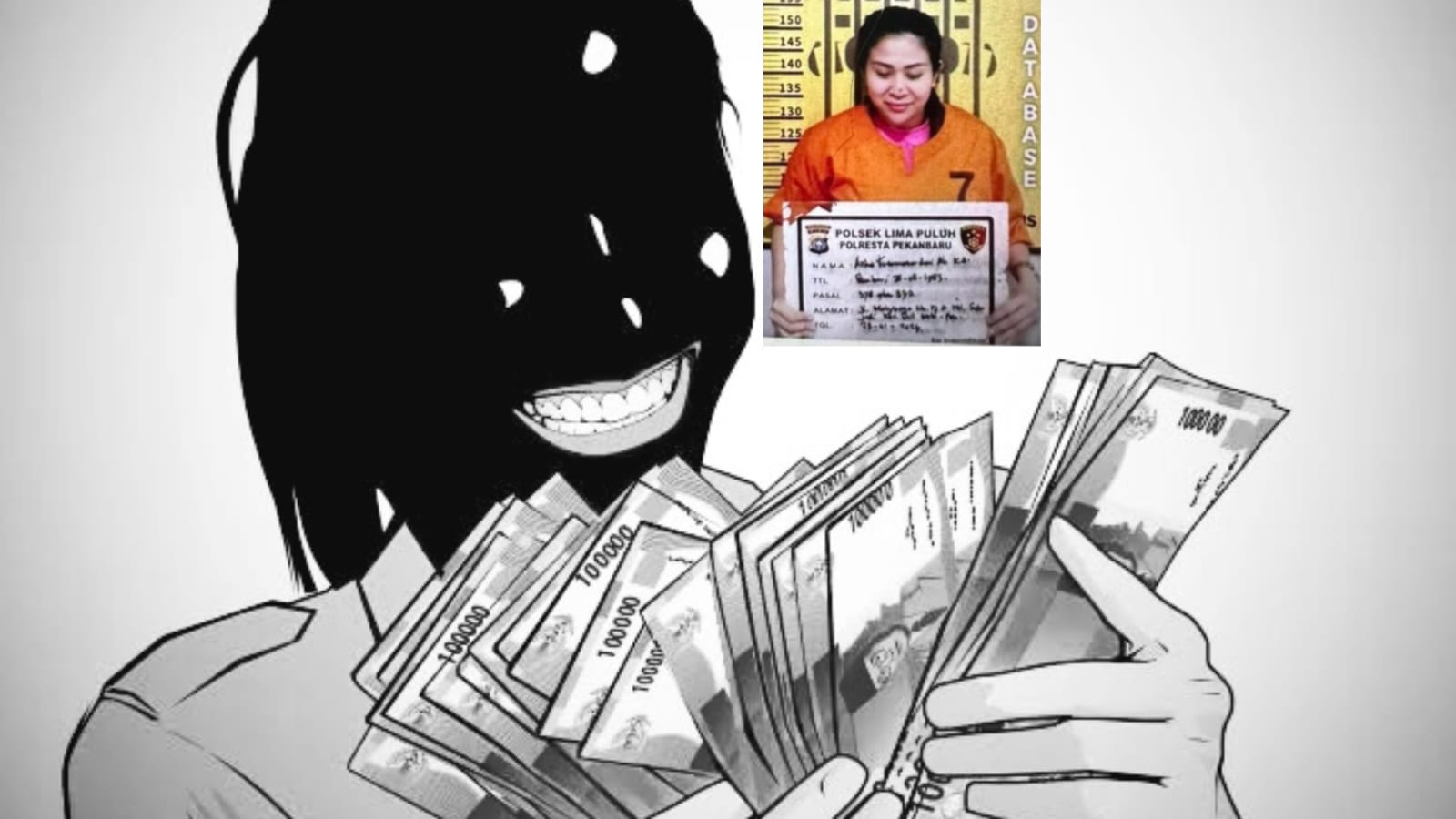 Miris Sekali, Istri Caleg DPRD Lingga Ditahan